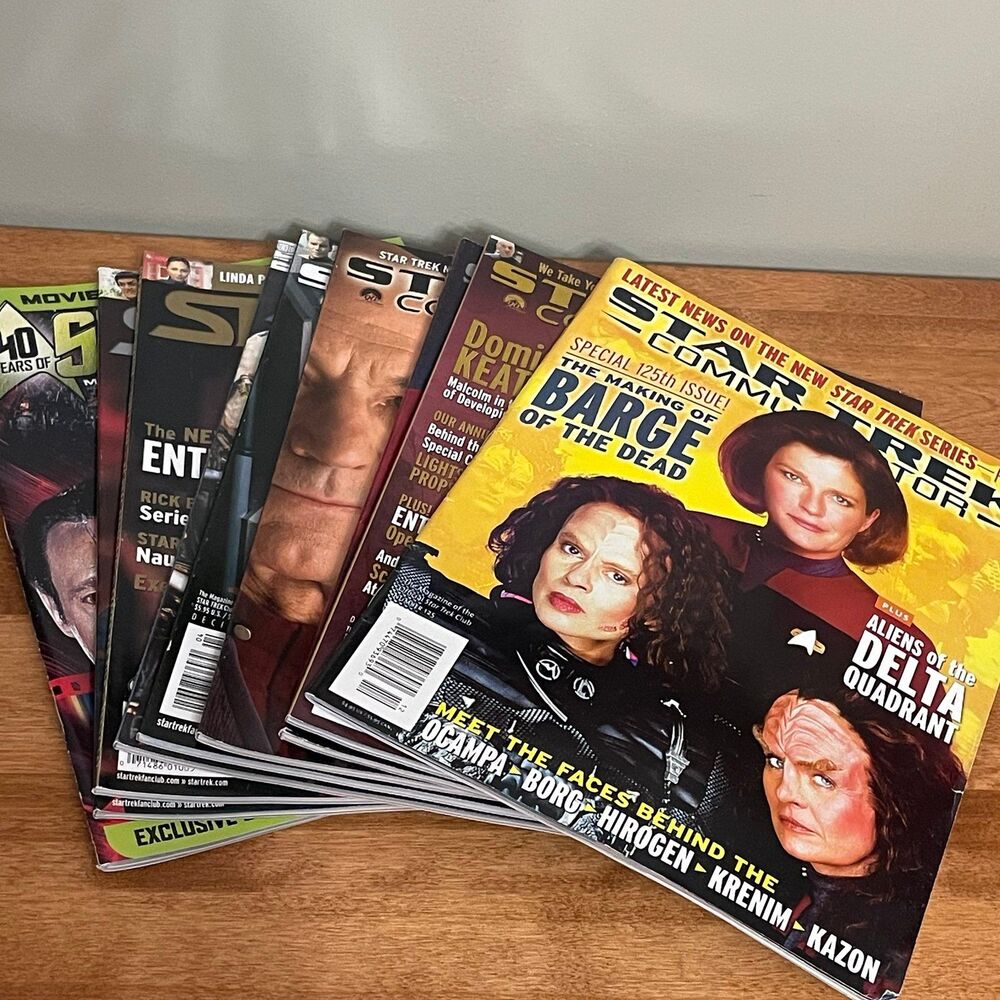 Star Trek Communicator Magazine Lot Fan Club Issues 137 138 141 143 146 147 148